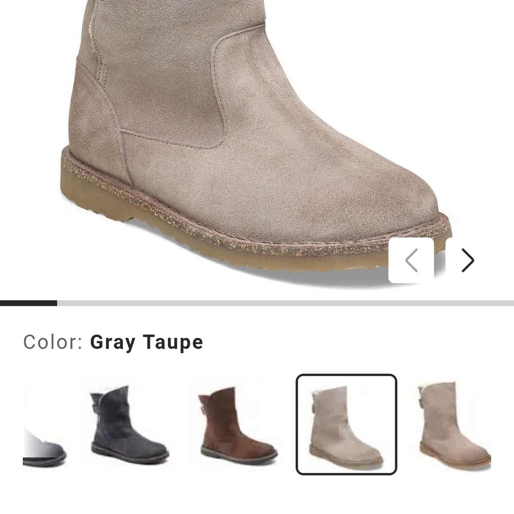 Birkenstock Uppsala Shearling Suede Winter Boots- Taupe - Picture 8 of 9